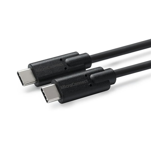 [USB3.1CC2] MicroConnect USB-C 3.2 Gen2 cable, black. 2m 10gbps