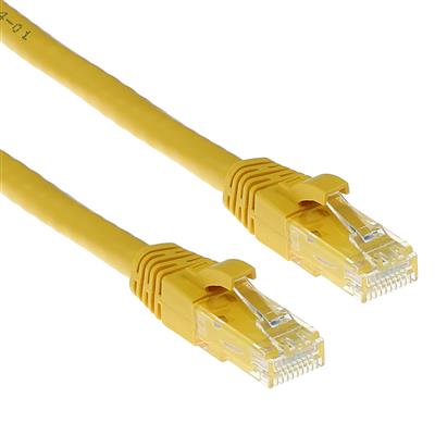 [IS8801] ACT Gele 1 meter U/UTP CAT6 patchkabel snagless met RJ45 connectoren IS8801